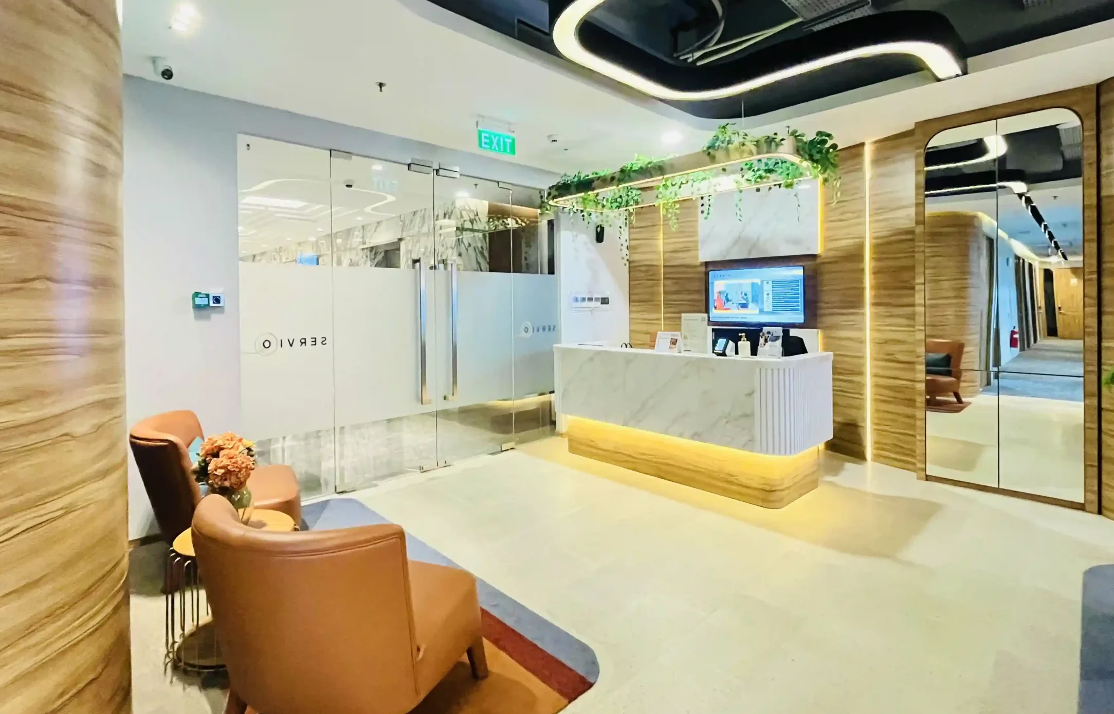 Suasana Ruang Reception Servio Prosperity Tower SCBD, Jakarta Selatan