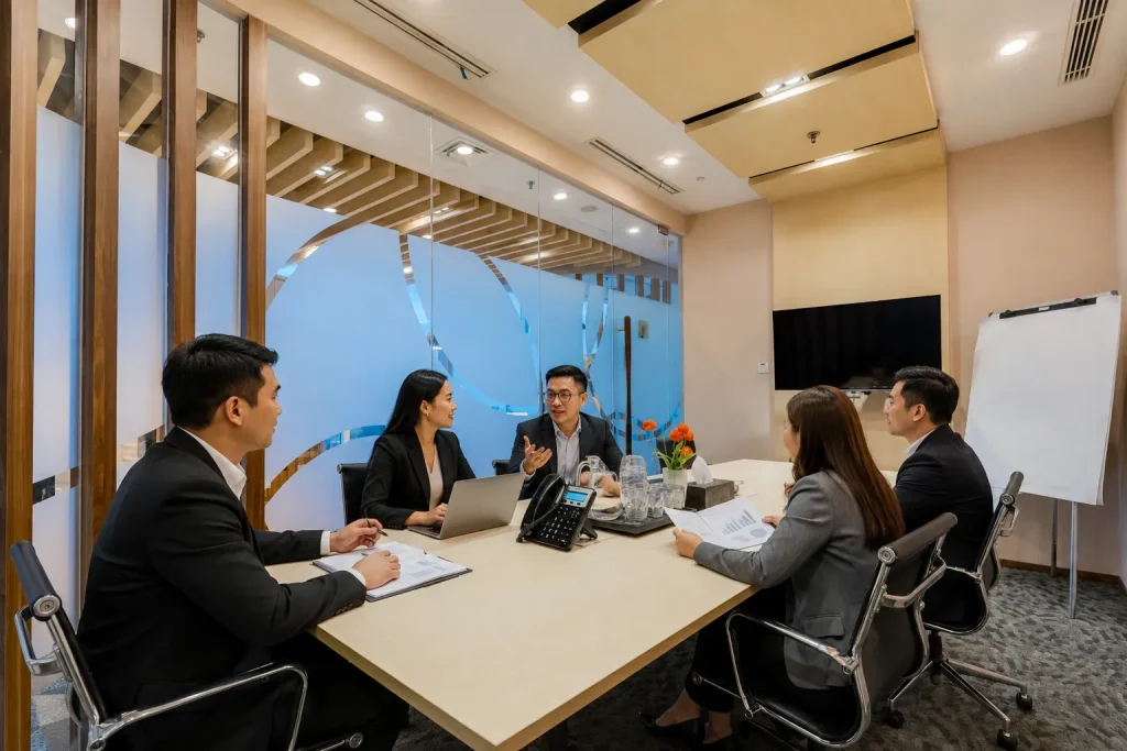 Suasana Virtual Office dengan Fasilitas Meeting Room